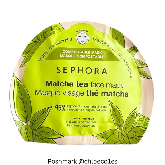 💛3/$15 DISCONTINUED‼️ Sephora Matcha Tea Face Mask - Picture 2 of 3